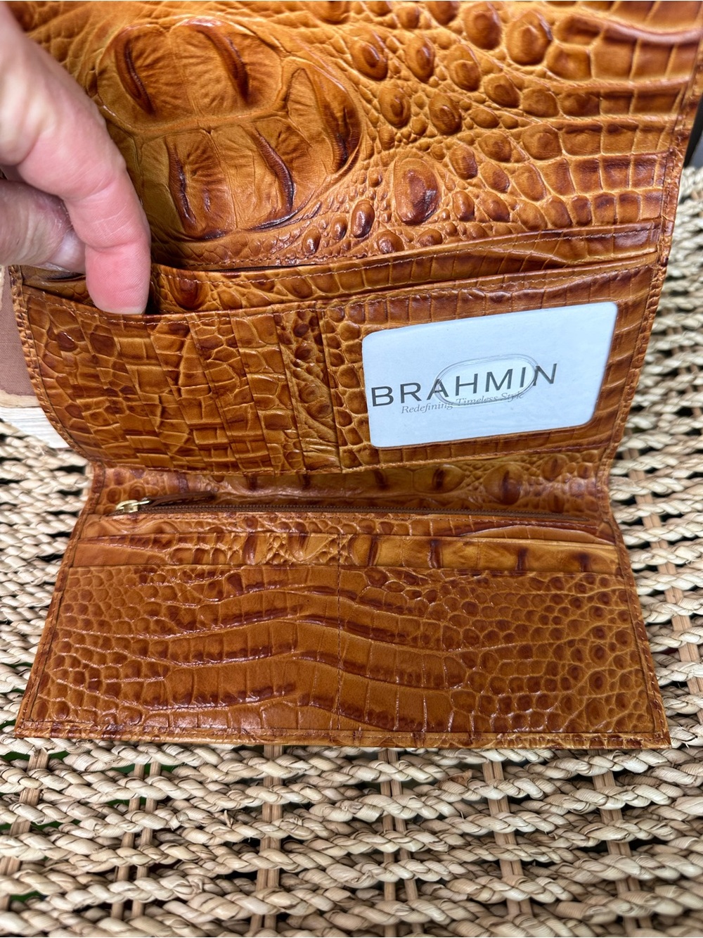 Brahmin Bristol Wallet Whiskey Melbourne NWT - Picture 12 of 16